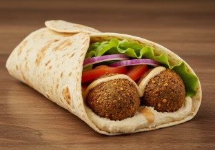 Vegan Falafel Lavash Wrap