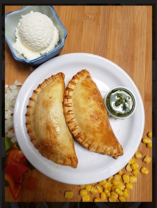 Mushroom Gorgonzola Empanada