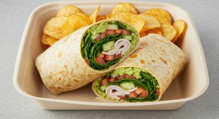Turkey and Avocado Wrap Meal