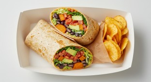 Sweet Potato and Black Bean Wrap Meal
