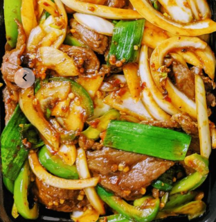 Mongolian Beef with Vegetable Fried Rice