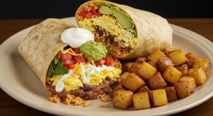 Rajas Breakfast Burrito