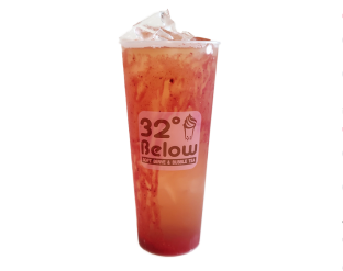 25% Strawberry Jasmine Tea with Lychee Jelly