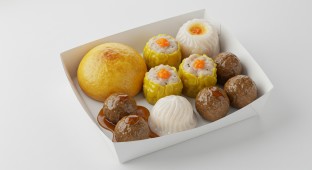 BBQ Pork Bun, Pork & Shrimp Siu Mai, Shrimp Dumpling, Fried Chicken Potsticker