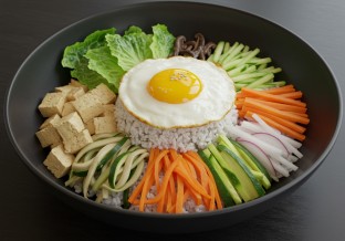 Tofu Bibim-bop Bowl