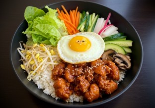 Spicy Chicken Bibim-bop Bowl
