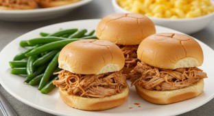 Smoked Chicken Sliders Plate