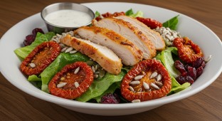 House Salad with Smoked Chicken