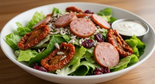 House Salad with Sausage