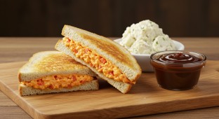 Pimento Cheese Sandwich Box with Potato Salad