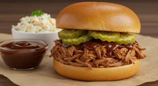 Pork Sandwich Box with Coleslaw