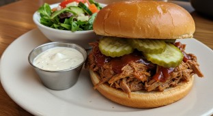 Pork Sandwich Box with Side Salad
