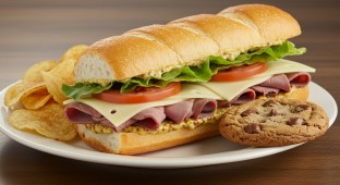 Roast Beef and Swiss Sandwich Box