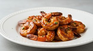 Mahogany BBQ Roasted Shrimp