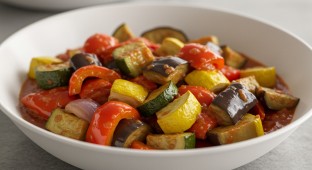 Eggplant Ratatouille in Hearty Tomato Sauce
