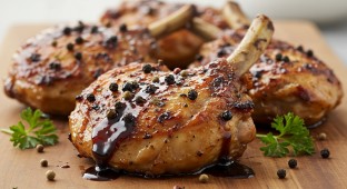 Mahogany BBQ Roasted Chicken