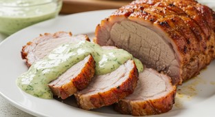 Pork with Dijon Dill Cream Sauce