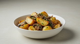 Vesuvius Braised Potatoes and Mushrooms