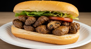 Vegan Fried Mushrooms Po Boy