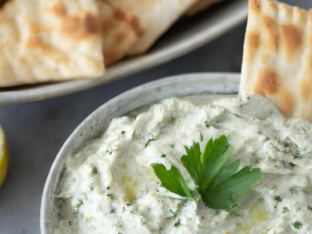 Yogurt Cucumber Dip with Pita