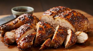 Mahogany BBQ Roasted Chicken