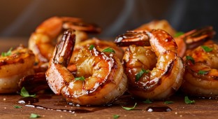 Mahogany BBQ Roasted Shrimp