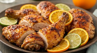 Citrus Five Spice Rubbed Roasted Chicken