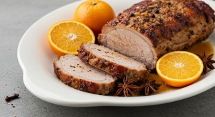 Citrus Five Spice Rubbed Roasted Pork
