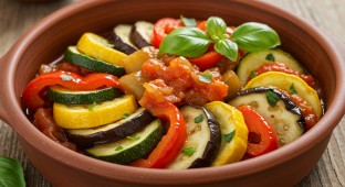 Eggplant Ratatouille in Hearty Tomato Sauce