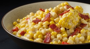 Corn Maque Choux with Bacon
