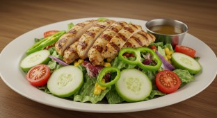 Garden Salad with Grilled Chicken
