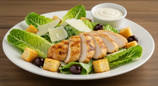 Caesar Salad with Roast Chicken