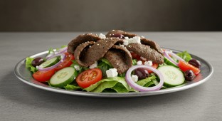 The Bite Salad with Lamb and Beef Gyro Box