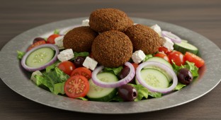 The Bite Salad with Falafel Box