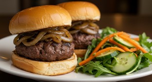 Nightshade Free - Fastball Sliders with Salad (NO Tomatoes and Ketchup)