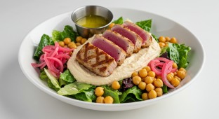 Tuna Mediterranean Buddha Bowl Seared