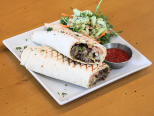 Kafta Wrap and Side Salad