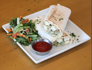 Halloumi Chesse Wrap and Side Salad