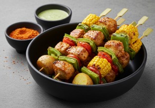 Gluten Free Chicken Antojito Skewers
