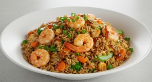 Shrimp Suya Fried Rice