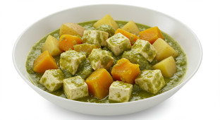 Tofu Mole Verde with Squash and Potatoes