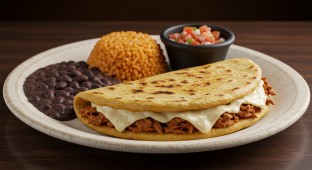 Carnitas and Cheese Pupusa Boxed Meal