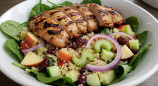 Grilled Chicken Apple Quinoa Salad