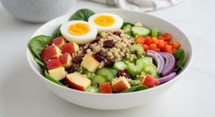 Egg and Apple Quinoa Salad