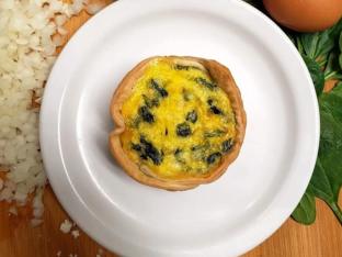 Spinach Asiago Quiche