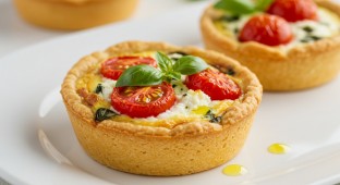 Caprese Quiche