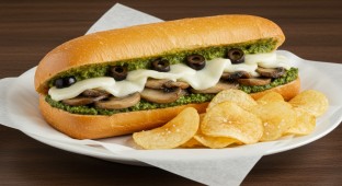 Veggie Delight Sandwich with Chips