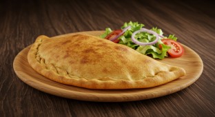 Sereen on Whole Wheat Calzone and Salad
