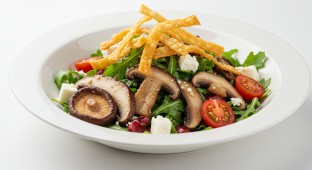 Arugula Entree Salad with Shiitake Mushroom and House Vinaigrette