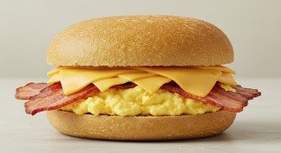 Bacon Egg and Cheese Gluten Free Bread Sandwich